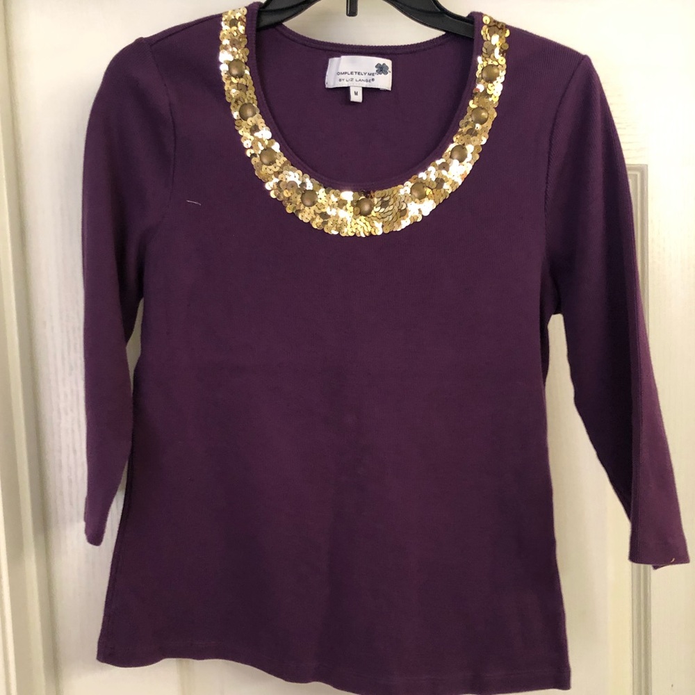 Liz Lange Scoop Neck Sweater with Sparkle and Shine!